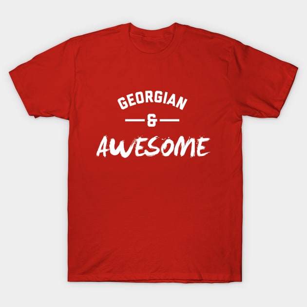 Georgian and Awesome T-Shirt by stariconsrugby